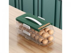 1Pc Stacked Rolling Egg Rack Tray Holder Storage Refrigerator