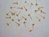 2000 Golden plated Earring posts with rings finding 2000 Golden plated Earring posts with rings finding