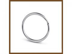 100 Nickel Plated Flat Split Ring Split Key Rings 38mm 100 Nickel Plated Flat Split Ring Split Key Rings 38mm