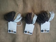 1Sheet x 60Pcs Elastic Slim Hair Band Ponytail Hair Ties