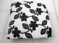 2Pcs HQ White Plum Blossom Hemp Pillow Cushion Covers 43cm
