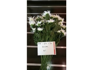 5Pcs White Flower 50cm Long we-flo170