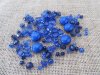 12Packets X 48Pcs Royal Blue Beads for Jewellery Making Assorted