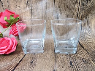 6Pcs Clear Glass Cup Whisky Glasses 320ml