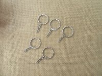 200Pcs Nickel Plated Split Ring Split Key Chain Rings w/Chain 28