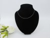 1X Black Velvet Necklace Display Bust Stand dis-n116