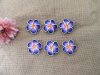 50Pcs New Purple Fimo Beads Frangipani Flower Jewellery Finding