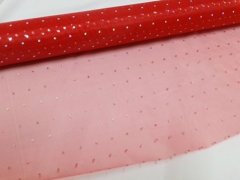 4x1Roll Red Organza Ribbon 49cm Wide for Craft