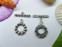 50sets Metal Bead Circle Toggle Clasp yw-ac-tc65 50sets Metal Bead Circle Toggle Clasp yw-ac-tc65