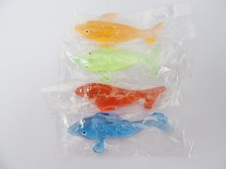 24 Funny Squishy Dolphins Sticky Toy for Kids Mixed Colour