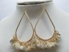 12Pairs New Elegant Shell Wire Teardrop Earring