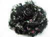 10X Black Rose Exotisch Decorative Applique Embellishment