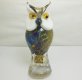 1X Handmade Art Glass Owl Figurine Ornament 16cm High