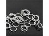 1100 Silver Plated Jewelry Split Rings 12mm Jewelry Findings