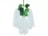 12Pc White Artificial Silk Hanging Flower Garland Vine Wisteria
