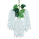 12Pc White Artificial Silk Hanging Flower Garland Vine Wisteria