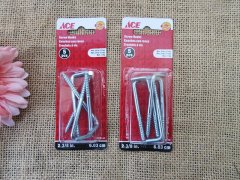 6Packs x 5Pcs Bend Screw Hook Home Furniture Hardware