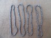 10Strands X 72Pcs Gray Glass Facted Beads 8mm