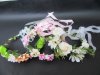 12Pcs Women Girls Cloth Tie Up Floral Flower HeadBand Garland We