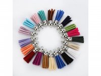 100Pcs Silver Tassel Pendants Charms for Crafts Jewelry Making