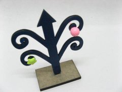 5X Black Acrylic Earring Display Stands Mixed