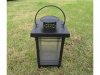 1X Black Metal Candle Lantern Wedding Decoration 22cm High