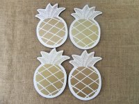 10Pcs Decorative Pineapple Shape Kitchenware MDF Coaster
