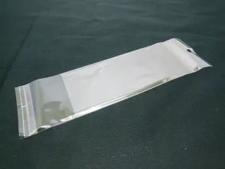 1000 Clear Self-Adhesive Seal Plastic Bags 18x5cm W/Hole