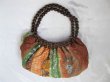 (image for) 1Pc New Beaded Wrap Handle Shoulder Bag Handbag Orange