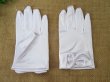 (image for) 10Pairs White Short Satin Gloves Bridal Glove Wedding Party Favo