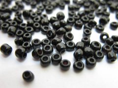 1Bag X 12000Pcs Opaque Glass Seed Beads 3mm Black 1Bag X 12000Pcs Opaque Glass Seed Beads 3mm Black