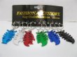 (image for) 4x12 Aluminium Fishbone Keychain Key Rings Mixed Wholesale