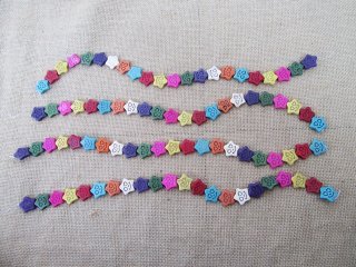 8Strands X 22Pcs Smile Face Star Gemstone Beads 18x20x5mm