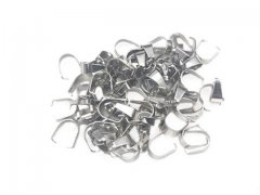500Pcs Pinch Bail Clasps Ideal for DIY Pendants Necklace & Charm