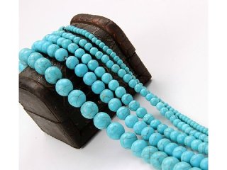 (image for) 6Sheet Rare Turquoise 6/8mm Round beads