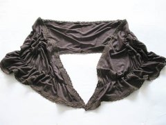 6 New Brown Flower Lace Trim Shawl Wrap Scarves 6 New Brown Flower Lace Trim Shawl Wrap Scarves
