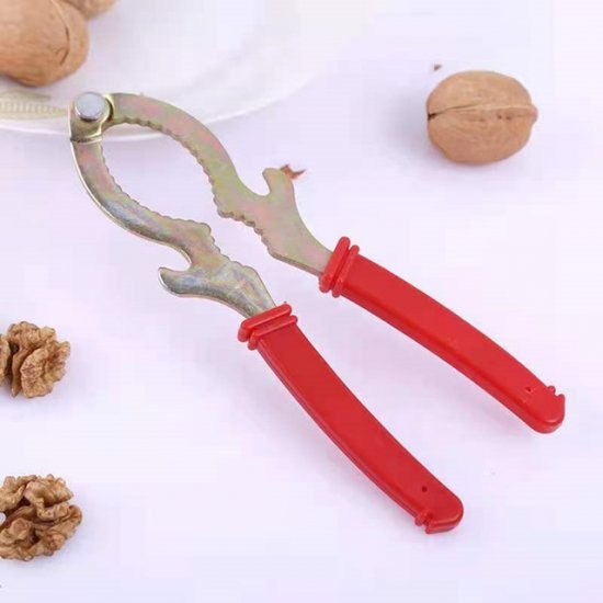 1Pc Chestnut Nut Cracker Opener Sheller Walnut Pliers Metal - Click Image to Close