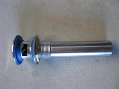 1Pc Chrome Push open Drain with overflow