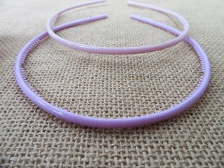 6Packs x 2Pcs Pink Purple Thin Headbands Hair Clips Craft for DI
