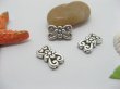 100 Metal 2-strands spacer bar jewelry Finding ac-mp169 (image for) 100 Metal 2-strands spacer bar jewelry Finding ac-mp169