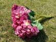 6Pcs Fuschia Hydrangea Flowers Bouquet Silk Floral Decor (image for) 6Pcs Fuschia Hydrangea Flowers Bouquet Silk Floral Decor