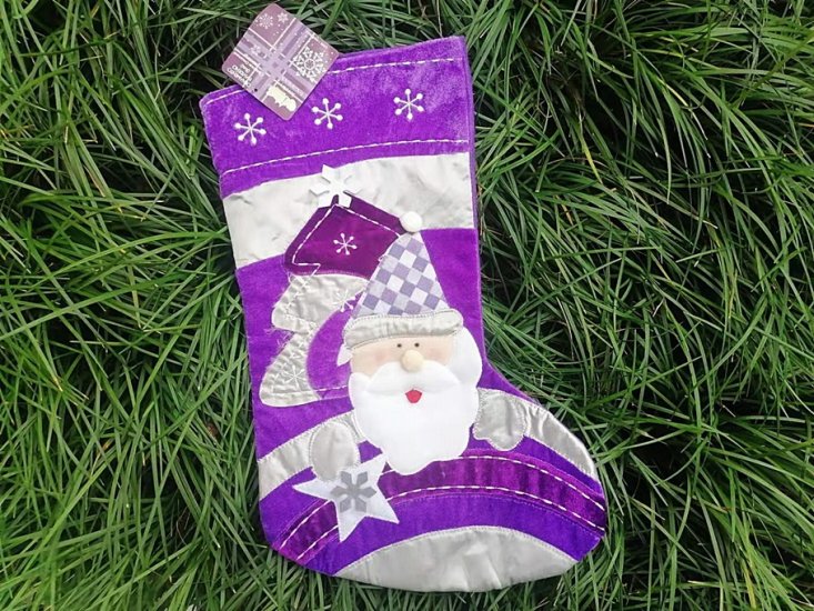 1Pair x 2Pcs Good Quality Christmas Santa Claus Hanging Sock - Click Image to Close