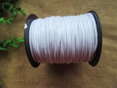 1Rolls x 100Yds White Beading Waxen Cord Jewlery Rope 2mm