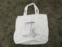 4Pcs New White Canvas Tote Handle Bag Shoulder Bag 43x48cm