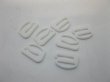 (image for) 4X200Pcs White "E" Hook Bra Clips 11mm