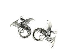 (image for) 10Pcs New Dragon Beads Pendants Charms Jewelry Finding 45x43x5mm