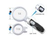 1Pc 2Led Main Lens Interchangeable Type Magnifier 5x 10x (image for) 1Pc 2Led Main Lens Interchangeable Type Magnifier 5x 10x