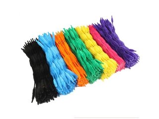 500Pcs Chenille Stems Craft Pipecleaners 300mm Long Mixed Color