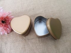 12Pcs Golden Heart Boxes Storage Case Jewellery Wedding Gift Box