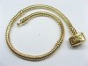 4Pcs European Golden Plated Bracelet w/Love Clasp 20cm
